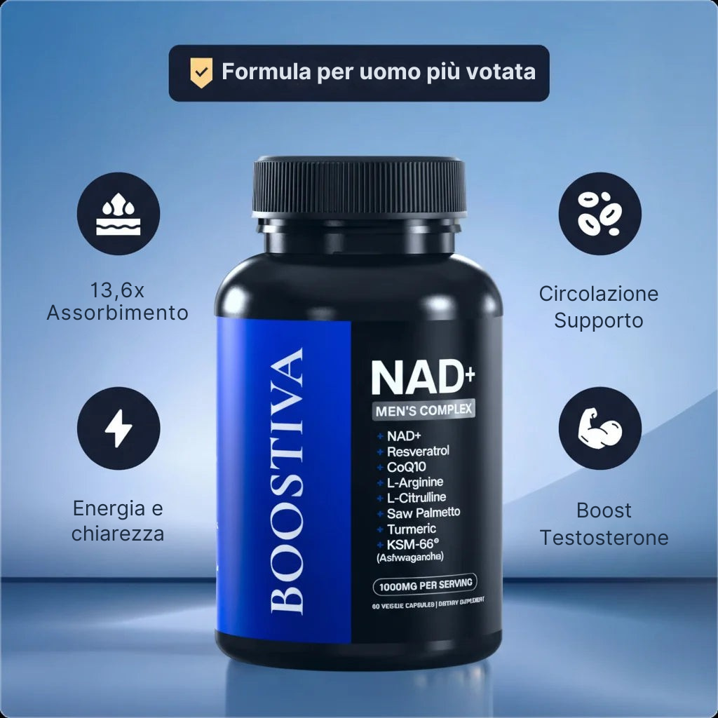 NAD+ Liposomale per Uomini - Energia e Vitalità!